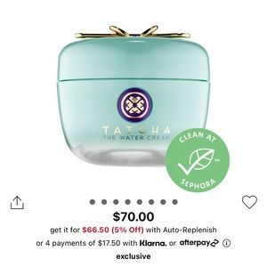 TATCHA the water cream moisturizer